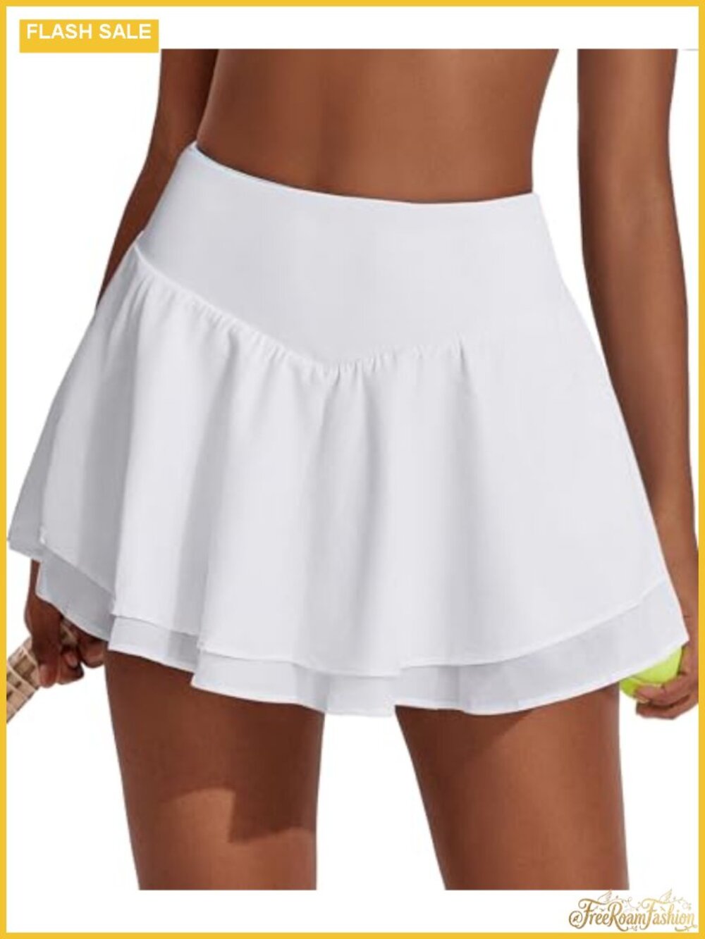 PINSPARK Women's Tennis Skirt Pleated High Waisted Golf Skort with 3 Pockets